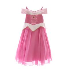Disney Princess Aurora Dress Set, Girls' Clothing, Size 110, Pink, Off-Shoulder, Sleeveless /JP