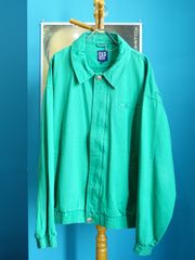 90s OLD GAP Cotton Jacket オールドギャップ コットンジャケット グリーン 紺タグ デトロイトジャケット