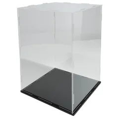【新品】 ルボナリエ アクリル フィギュアケース 20x20x30cm 防汚 耐久 台座付き (クリア)