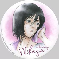 [Used] Badge/Pin (Character) Mikasa (Training) Can Badge "Ichiban Kuji"Attack Titan~Survey Corps Investigation Report - Prize D