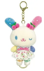 【新品】ぬいぐるみマスコット・ぬいぐるみバッジ ウサハナ リールマスコット ワンピース 「サンリオキャラクターズ」