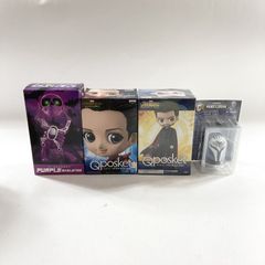 Figures bundle: Spider-Man, Loki, Star Wars Bocatan, Purple Skeleton, Marvel Qposket (as-is condition)
