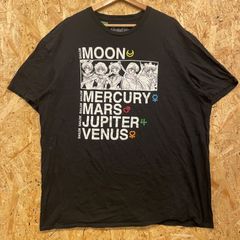 Pretty Guardian Sailor Moon Character Print T-Shirt, Black, 2XL, Sailor Guardians, Anime, Animation, Character T-Shirt, Made in Honduras, 23XL, Black, Short Sleeve, Big Silhouette, Oversized, Streetwear