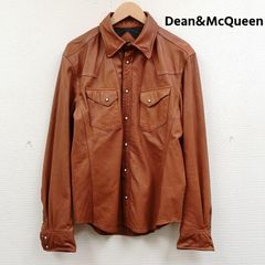 古着 Dean＆McQueen ラムレザー ウエスタン シャツ ジャケット メンズ 3 ISItems【USED】【古着】【中古】50168307