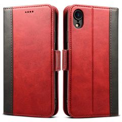 [신품] iphone xr 케이스 수첩형 아이폰 xr Rssviss 카드 수납 커버 수첩 사이드 마그넷 스탠드기능 첨부 보호력 PU 가죽 iphoneXr 대응 6.1inch 레드