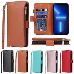 【新品】 Eastwave for アイフォン 13 Pro Max ケース for iPhone 13promax 手帳型 for iPhone13promax 財布型 手帳 背面 ICカード コインポケット ストラップ付き カード 収納 小銭入れ ファスナ