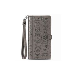 [신품] iphone SE (2 세대) / iphone 7 / iphone 8 / iphone 6/6s 용 케이스 수첩 형 세련된 귀여운 동물 고양이 스트랩 첨부 마그넷식 카드 수납 동전 지갑 스탠드기능 아이폰 SE2 아이후