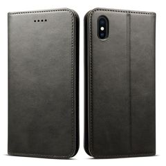 [신품] Rssviss iphone xs max 용 케이스 수첩형 마그넷 첨부 6.5 inch 적응 W1 블랙