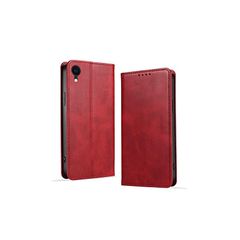 [신품] KWATUNG iphone xr용 케이스 수첩형 PU레더 iphone10r용 케이스 수첩형 마그넷식 스탠드기능 [레드]