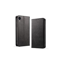 [신품] KWATUNG iphone xr용 케이스 수첩형 PU레더 iphone10r용 케이스 수첩형 마그넷식 스탠드기능 [블랙]