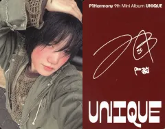 【中古】コレクションカード(男性) P1Harmony/ジョンソプ(JONGSEOB)/裏面印刷サイン入り/CD「UNIQUE」(Photobook A Ver.)封入セルフィーフォトカード