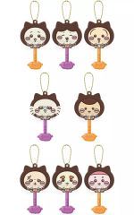 [Used] Collectible Toy Keychain Set of 8 Types "Lollipop Chocolate Charm Chiikawa Everyone's Black Cat"
