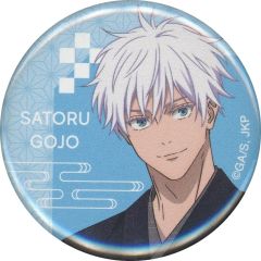 [Used] Badges and Pins Satoru Gojo 32mm Can Badge "Jujutsu Kaisen 5th anniversary POP UP SHOP in SHIBUYA TSUTAYA" Roulette Game Synchro Double Roulette "Black Flash" Activated 3rd Prize