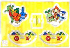 【中古】雑貨 キモリ＆アチャモ＆ミズゴロウ/ナエトル＆ヒコザル＆ポッチャマ ゆらゆらアクリルスタンド 「ポケットモンスター ガスト×ポケモン30周年キャンペーン」 対象メニュー注文特典
