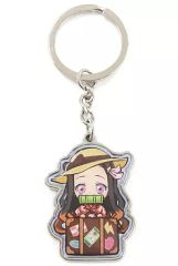 [Used] Miscellaneous Goods: Kamado Nezuko (Traveler) Metal Keychain "Demon Slayer: Kimetsu no Yaiba" Airport Limited Edition