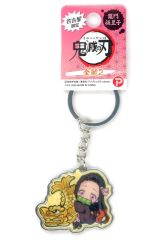 【中古】キーホルダー 竈門禰豆子(金鯱2) メタルキーホルダー 「鬼滅の刃」 名古屋限定