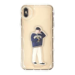 [신품] [악스타가 들어간다] 다케시타 공방 스마트폰 케이스 iPhone X용 케이스《SNS로 화제》」샤카샤카케이스 스마트 폰 케이스 うねうね 웨이브 클리어 케이스