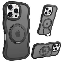 [신품] iPhone 16 Pro 케이스 Magsafe 대응 360 ° 회전스탠드 아이폰 16pro 휴대 케이스