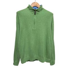 ORVIS ハーフジップ スウェット グリーン メンズ Mサイズ