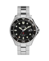 タイメックス レディース アクセサリー 腕時計 Timex Deepwater Meridian 200 Watch 44mm Stainlessteel