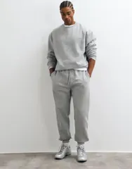 エイソス メンズ アウター パーカー・スウェット シャツ ASOS DESIGN essentials relaxed sweatshirt in heather GRAY MARL グレー