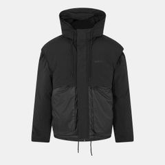 リプレゼント メンズ アウター ジャケット・ブルゾン Represent Mens Medium Puffer Jacket Jet Black ブラック