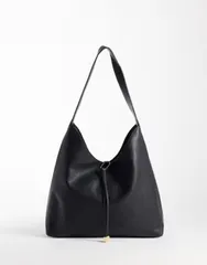 グラマラス レディース バッグ レザー フェイクレザー Glamorous faux leather tote Black ブラック