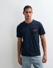ジャック アンド ジョーンズ メンズ トップス Tシャツ ロゴ Jack Jones chest logo tshirt Navy Blazer ネイビー