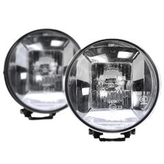 Brand new IPF fog lights, halogen H3, round, 166mm diameter, 3200K, original color, 12V, 2-pack, hybrid beam pattern (driving & spot), clear lens, off-road, S-9682 997cfa34
