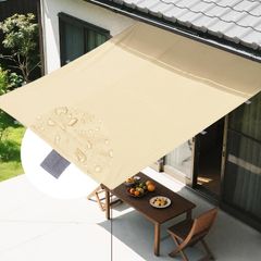 Brand New XiaZ Improved Version Sunshade/Rainproof Shade for Outdoor Use, 3*5M, Water-Repellent, Reinforced Woven Fabric, Waterproof, for Balcony/Valley Conney Awning, 400D Polyester, PU Coating, UV Cut, Shade, Heat Shielding, Privacy Screen, Garden Tarp, Outdoor Use, 29b2dde8