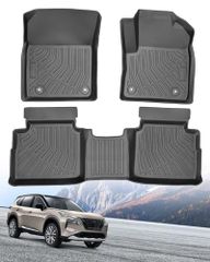 K◆Nissan X-Trail T33 Series 5-Seater Exclusive Floor Mats 3D立体 Car Mats Waterproof with Second Row Mat Compatible with X-TRAIL T33 SNT33 T33 Model July 2022 and later TPE Material Stain Resistant Anti-Slip Interior Protection Easy Installation 3e92b8ba