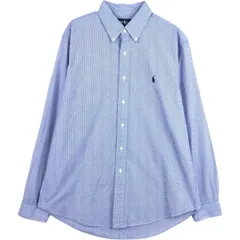 古着 ラルフローレン Ralph Lauren CUSTOM FIT ギンガムチェック 長袖 ボタンダウンチェックシャツ メンズL相当/eaa675379