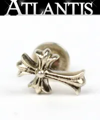 CHROME HEARTS 新宿店 クロムハーツ 2 FAT CHクロス スタッド ピアス メンズ シルバー SV925 32039