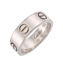 カルティエ Cartier ラブ #51 リング K18 WG ホワイトゴールド 750 指輪 Love Ring 90341192