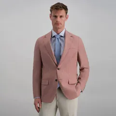 ハガー レディース アウター ジャケット・ブルゾン スリムフィット コート Mens Haggar Birdseye Slim Fit Sport Coat Clay