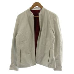 Garnier GARNIER Rider's Leather Jacket, Sheepskin, Size L, White, 4018519011 /GG ■KC