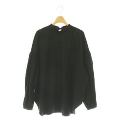 Plage 26SS Oxford Volume Blouse Pullover Bag Kuribon Long-sleeved, black /HS ■OS