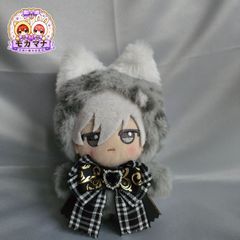 ちびぐるみ ぬい服 11cm 着ぐるみ グレー(内耳 ワイン) しっぽ付