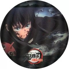[Used] Badge/Pin Tokito Muichiro & Kotetsu (A)Demon Slayer: Kimetsu no Yaiba, season 3×ufotable Cafe×Machi Asobi CAFE Real-time Cafe Episode 8: Mist Pillar Tokito Muichiro Action Cut Lenticular Animation 57mm Random Can Badge