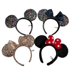 186000 現状品 Disney ディズニー TOKYO  RESORT　ミッキー・ミニー　カチューシャ 4点まとめ売り