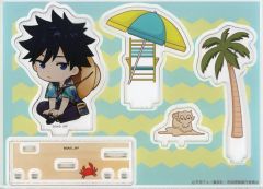 [Used] Acrylic Stand• Acrylic Panel B. Megumi Fushiguro (Straw Hat) Acrylic Diorama "Marukuji Jujutsu Kaisen Aloha vibes" Great Luck 07