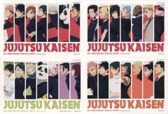 [Used] Character Card Set of 4 (KV Art Card) - Bonus item for purchasing eligible products at the "Jujutsu Kaisen 5th Anniversary SPECIAL POPUP st baseyard tokyo" event.