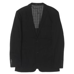 BURBERRY BLACK LABEL バーバリー ブラックレーベル ジャケット ブラック 黒 L ホップサック 2B テーラードジャケット BME98-280-09 MADE IN JAPAN アウター ブレザー 上着【メンズ】【中古】