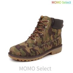 Short Boots, Work Boots, Men's & Women's, Lace-up Shoes, Boots, Yellow Boots, Casual, Street, Work, American Casual, Classic, Platform, High-cut, Autumn & Winter Fashion, hyd609