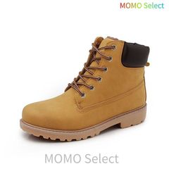 Work boots, short boots, men's and women's, lace-up shoes, boots, yellow boots, casual, street, work, American casual, classic, platform, high-top, autumn, winter fashion, hyd636