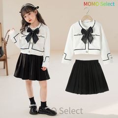 Korean Children's Clothing Suit, Girls' 2-Piece Set, Formal Wear for Girls, Spring/Autumn, Skirt, Shichi-Go-San, Graduation Ceremony, Kindergarten Graduation Ceremony, Kindergarten Entrance Ceremony, School Entrance Ceremony, Piano Recital, hyd337