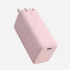 ELECOM Mobile Battery 5000mAh AC 30W/20W, Integrated AC Outlet, Type-C 1 Port, Automatic Charging, Batch Charging, PSE Technical Standard Compliant, Pink DE-AC09-5000PN
