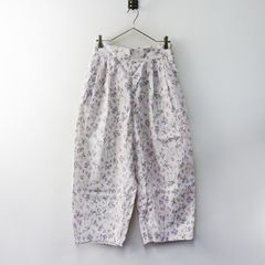 イチアンティークス ICHI Antiquites リネン ギャザー ワイドパンツ