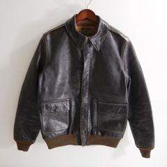 実名復刻 ROUGH WEAR RAINBOW COUNTRY レッドシルク A-2 フライト ジャケット 40 ホースハイド レザー ジャケット 26090467
