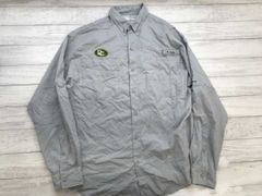 Columbia コロンビア PFG フィッシング OMNI SHADE 90年代ビンテージ 長袖 シャツ グレー メンズ